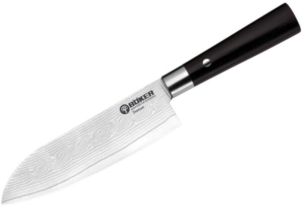 Nóż Santoku Böker Damast Black