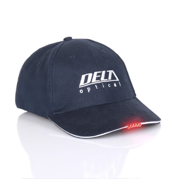 Czapka Delta Optical z czerwonymi diodami LED